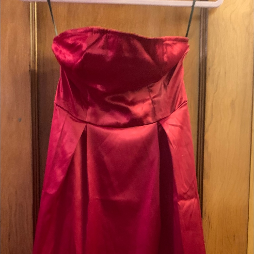Red Strapless Dress